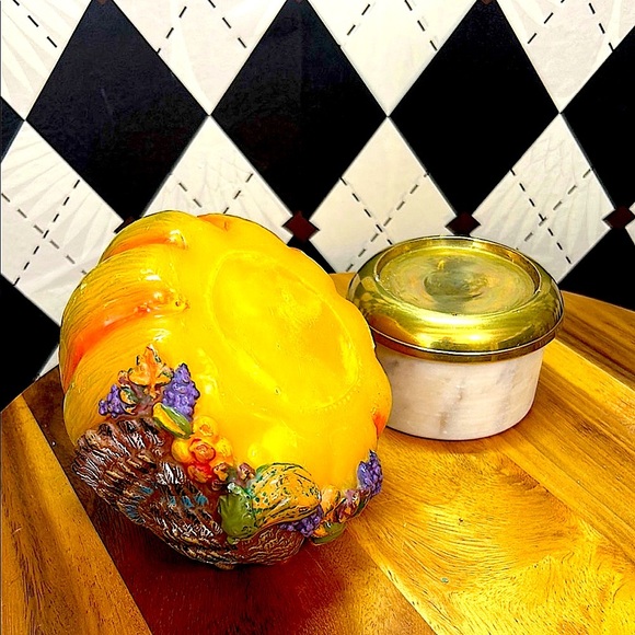 Sculptural Candle Turkey, Harvest & Pumpkin| Rustic & Elaborate Decor - Picture 14 of 16